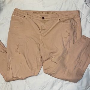 Size 18- Jennifer Lopez Light Pink Skinny Jeans